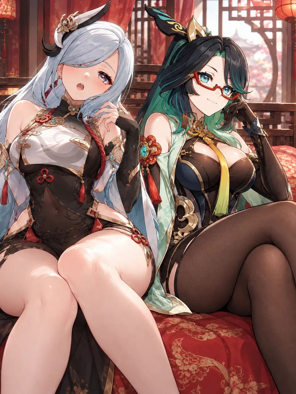 FierceStool0035의 申鶴と閑雲