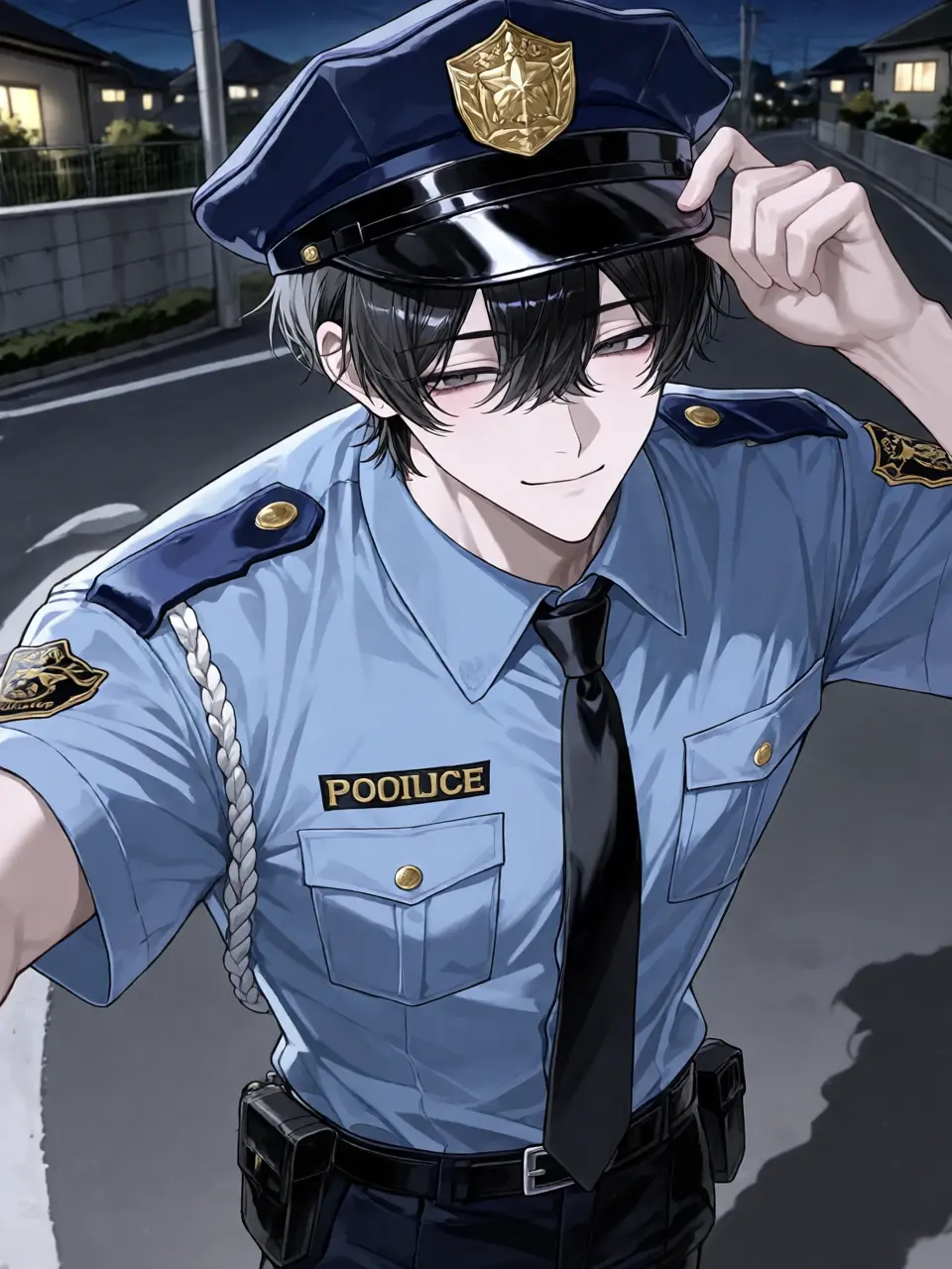 0617_0626의 警察官のおにーさん> < ՞