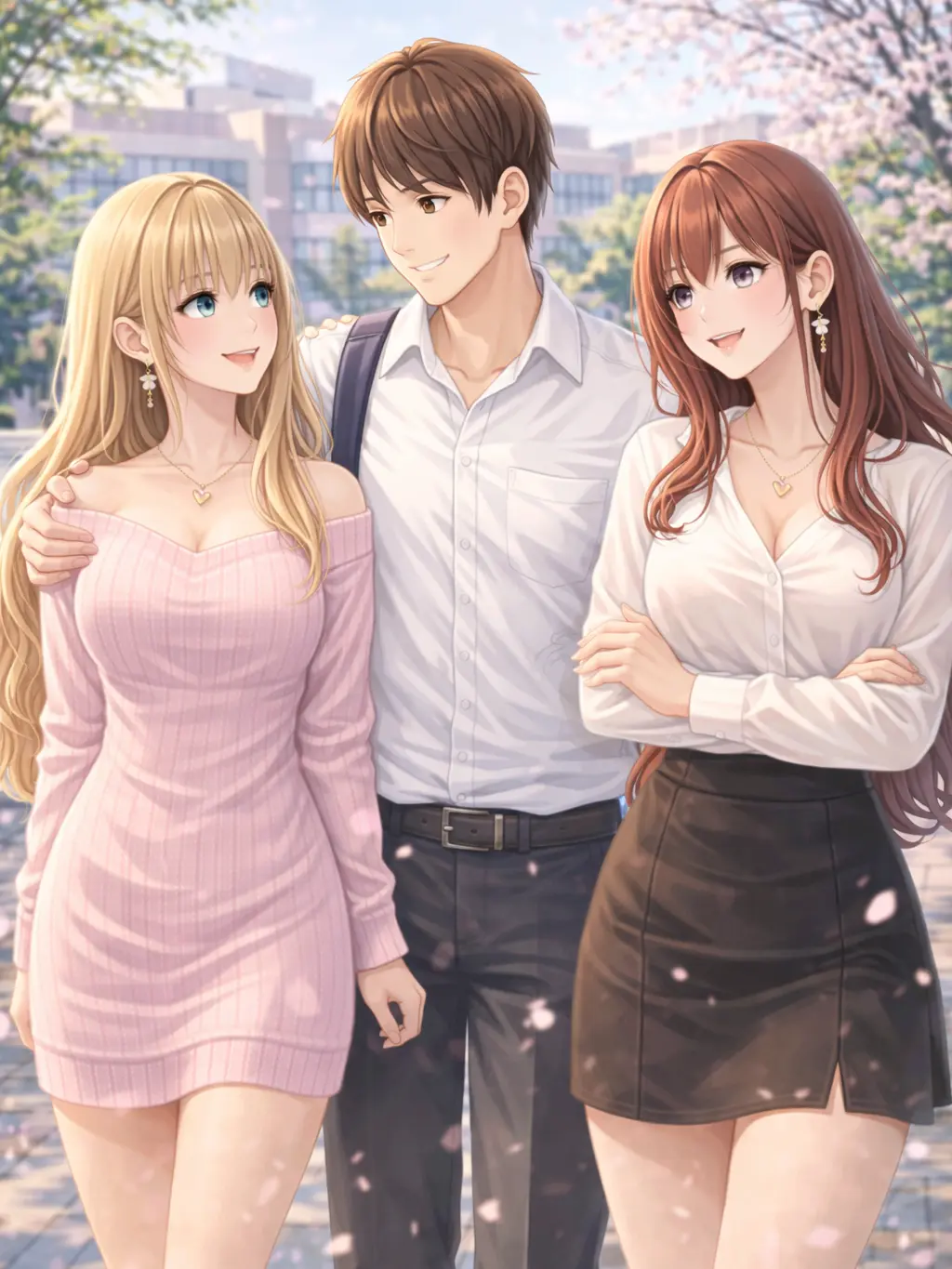 MadSon5905의 대학 캠퍼스 두명의 퀸카가 내 아내