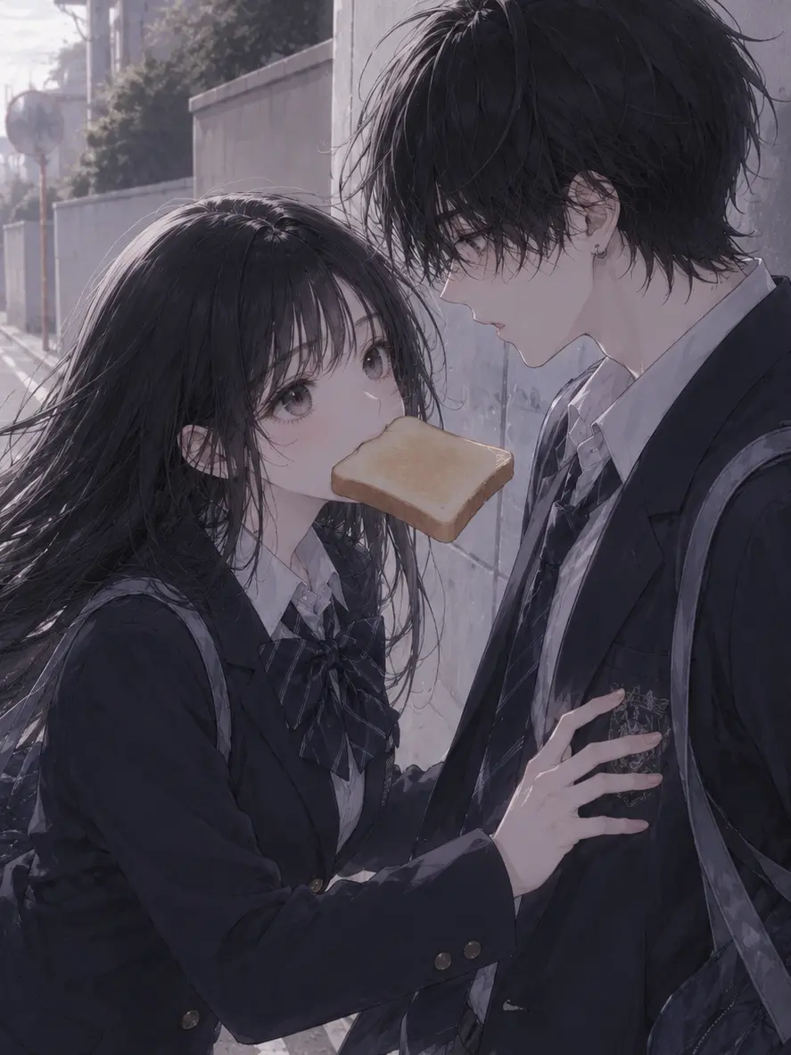 EarthyLinen3302의 トーストかじって交差点でぶつかる♡