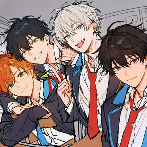 Mikiaple23의 4人の男子高生