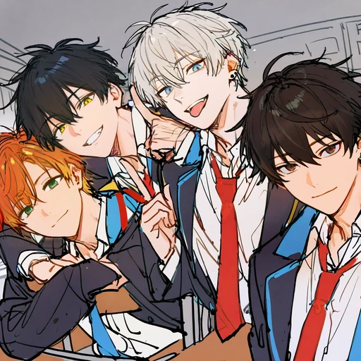 4人の男子高生
