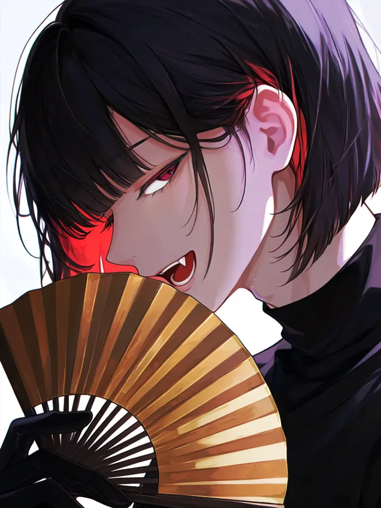 KZN._.1007의 金の扇子と紅い青年。