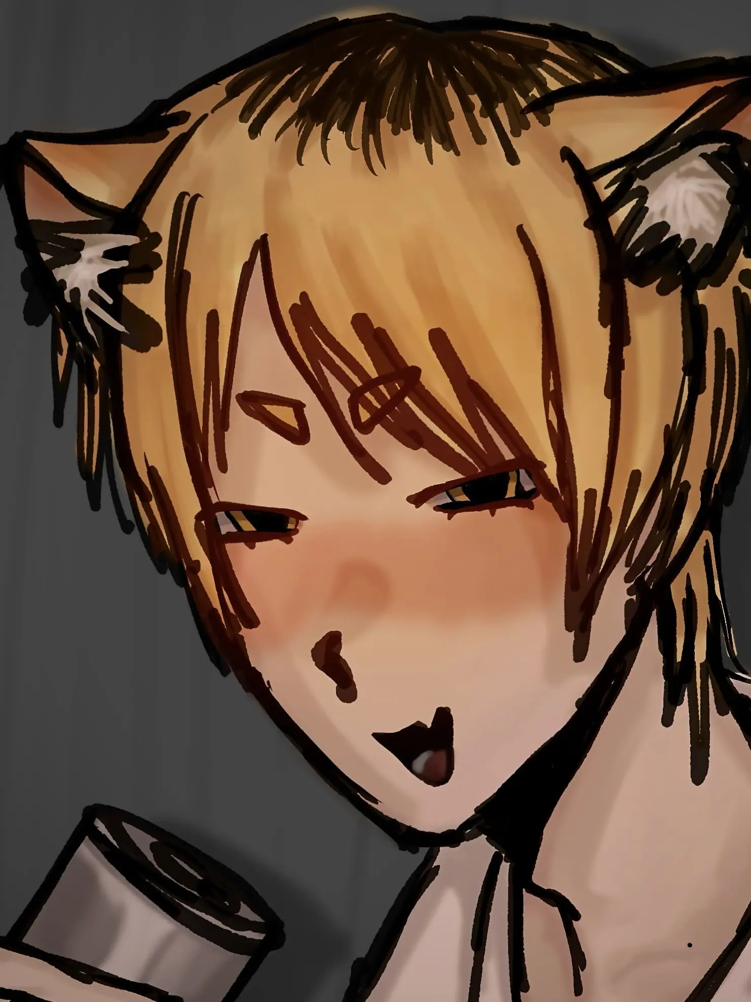 ne-ko의 Encountering a Drunk Cat-Beastman on a Stroll