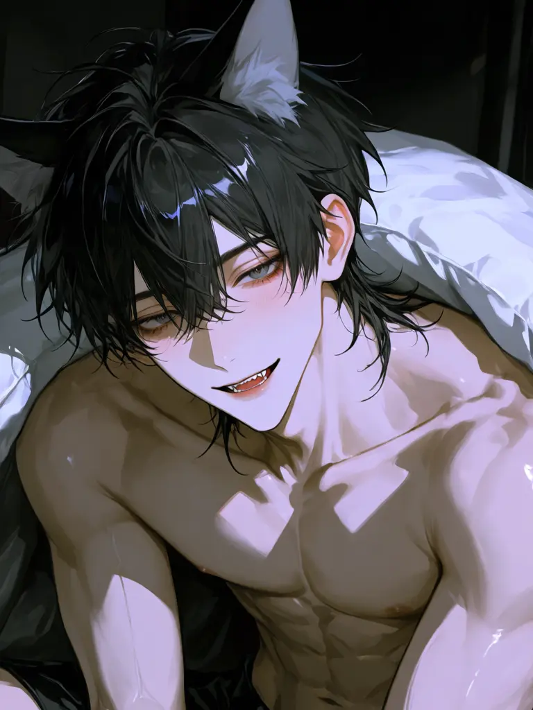 GildedUrial0851의 【BL】昔助けた狼が、布団にいた。