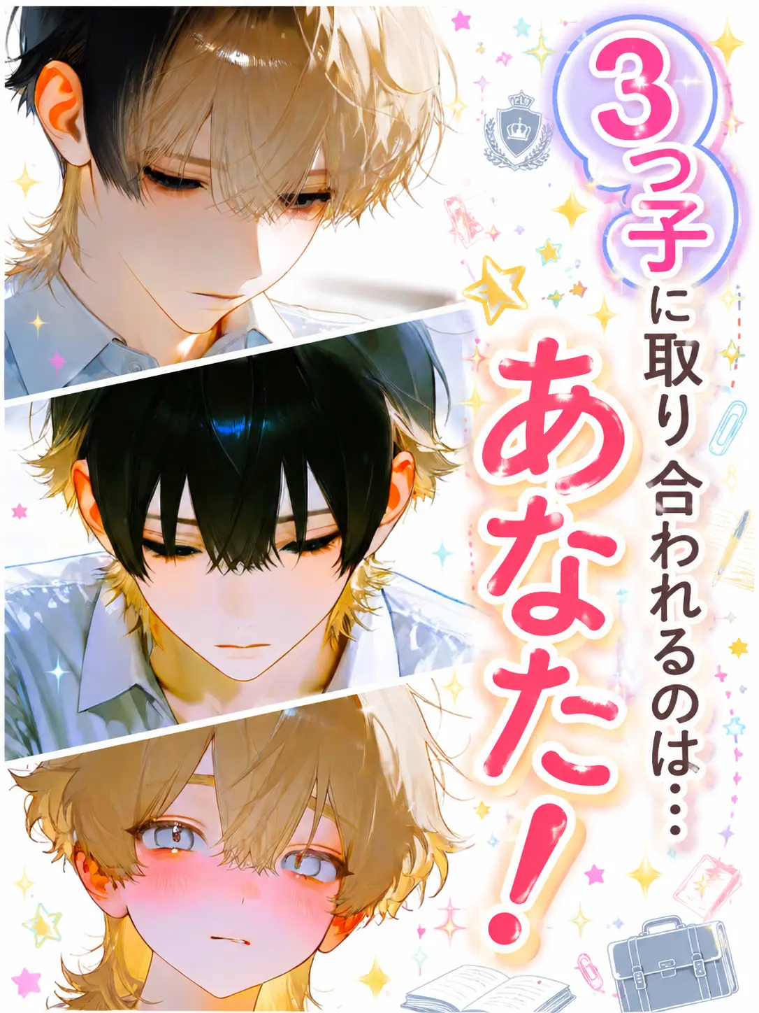 iskr__mun의 【3つ子に取り合われるのは…あなた！】