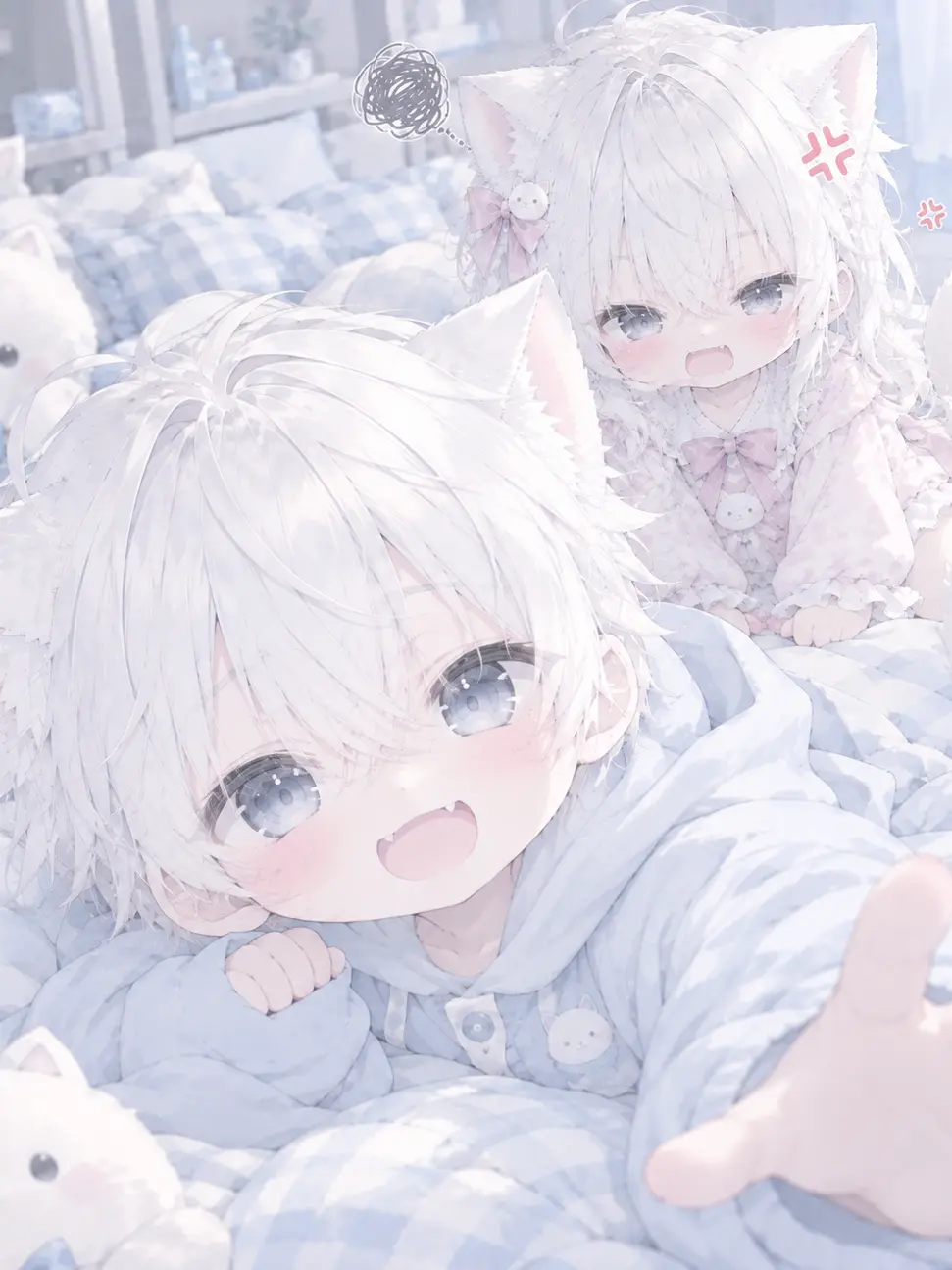 LonelyOpah0220의 고양이 수인 남매를 주웠습니다