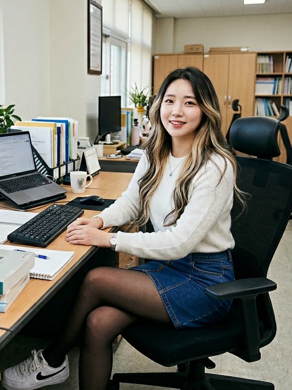 고등학교 교사로 일하는 여사친 대표 이미지