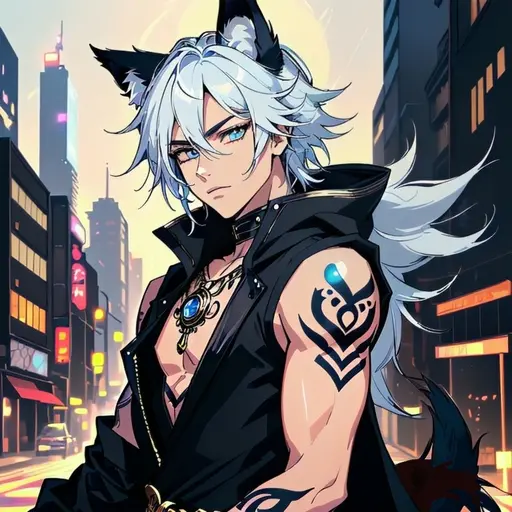 nyanneko_itumo_aligato의 白狼