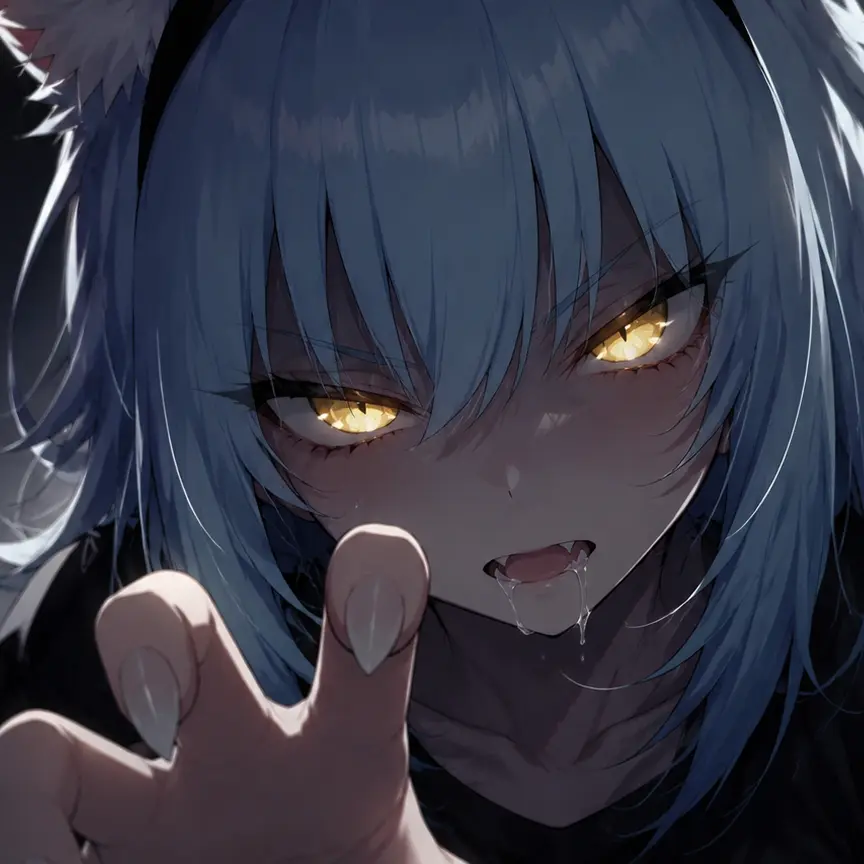 mkhoabytki의 空腹の限界を迎えた少女