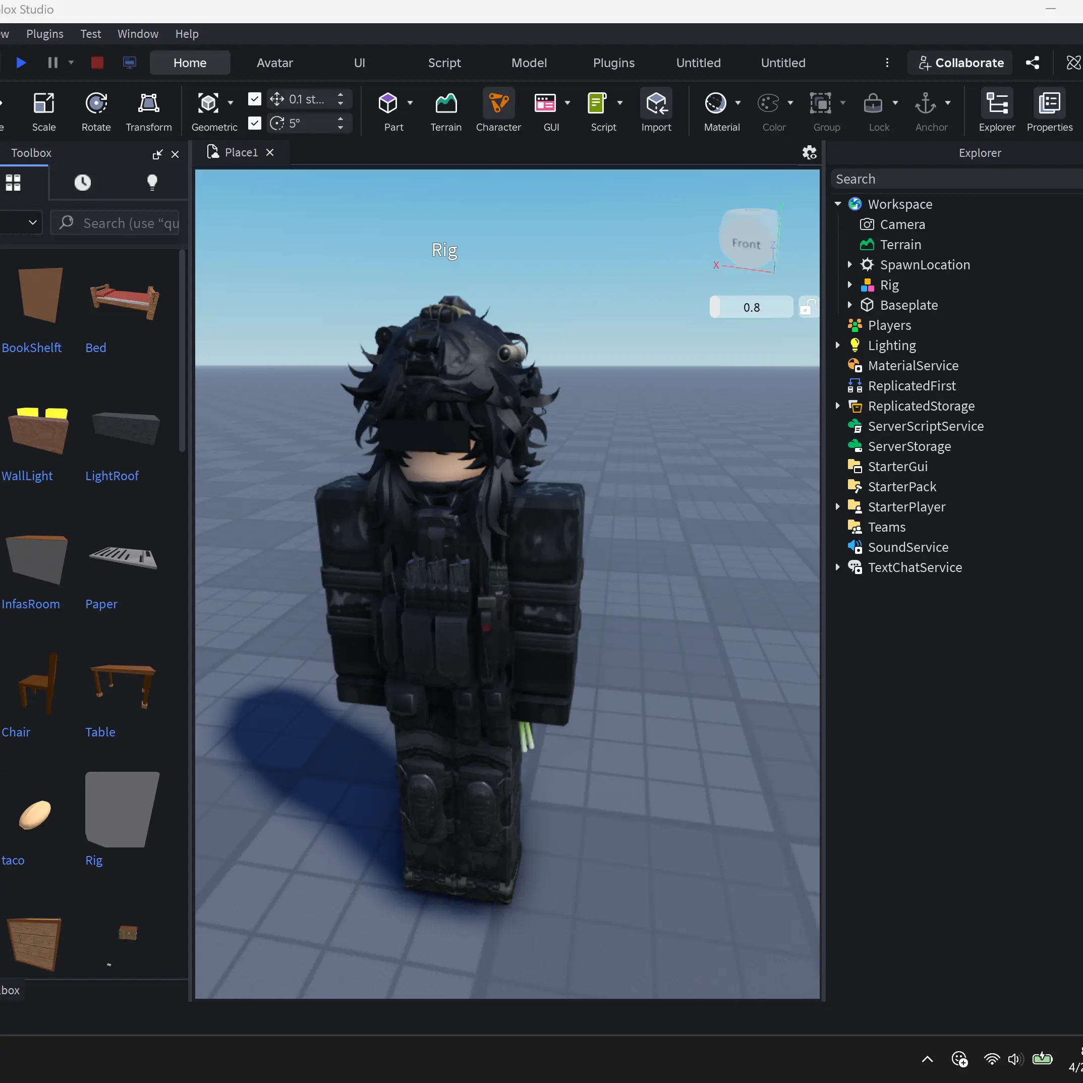 0.3D의 A typical neighborhood