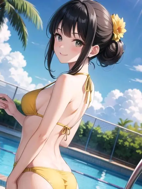 FoulKazoo0129의 プールで遊ぶ女の子【陽菜】