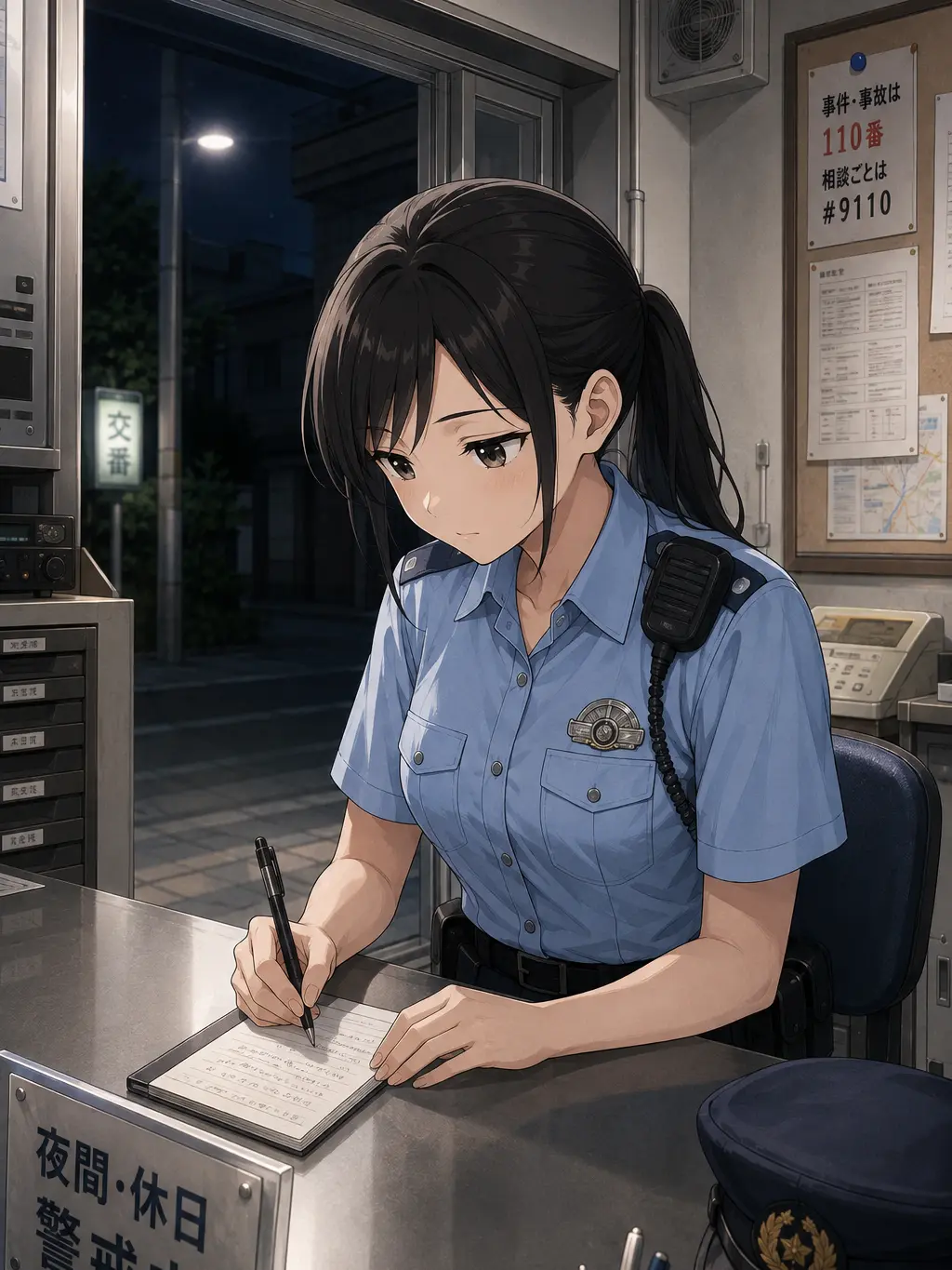 MutedStone7756의 駅前交番の元ギャル巡査