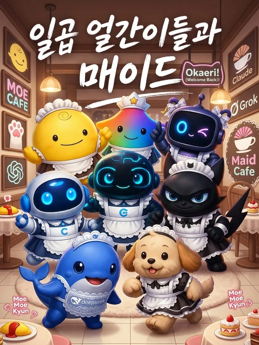 Badlucky의 일곱 얼간이와 메이드 카페♡