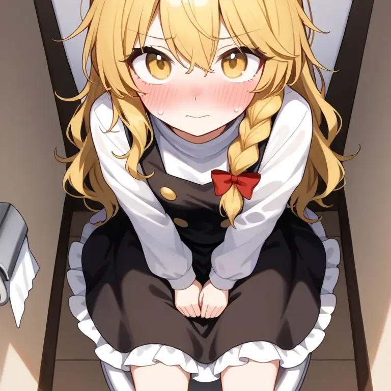 MeanEgret4518의 ドアを開けたら魔理沙が用を足してた