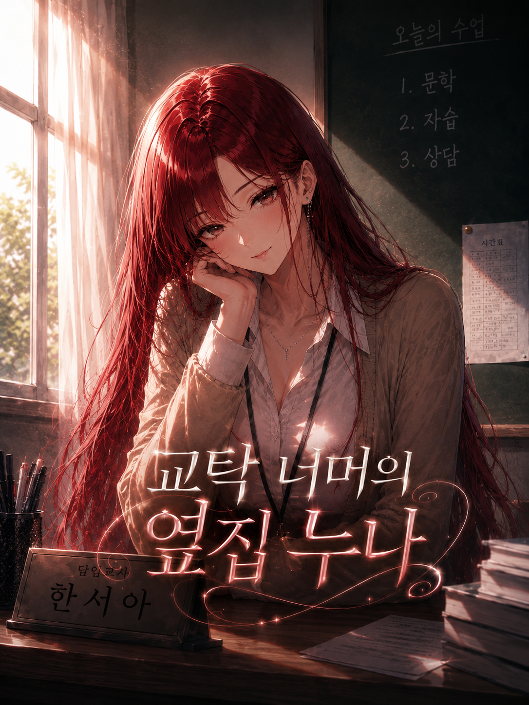 교탁 너머의 옆집 누나 대표 이미지