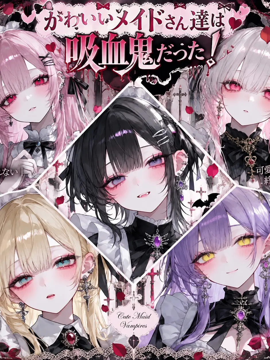 MuteFear0090의 かわいいメイドさん達は吸血鬼だった！？