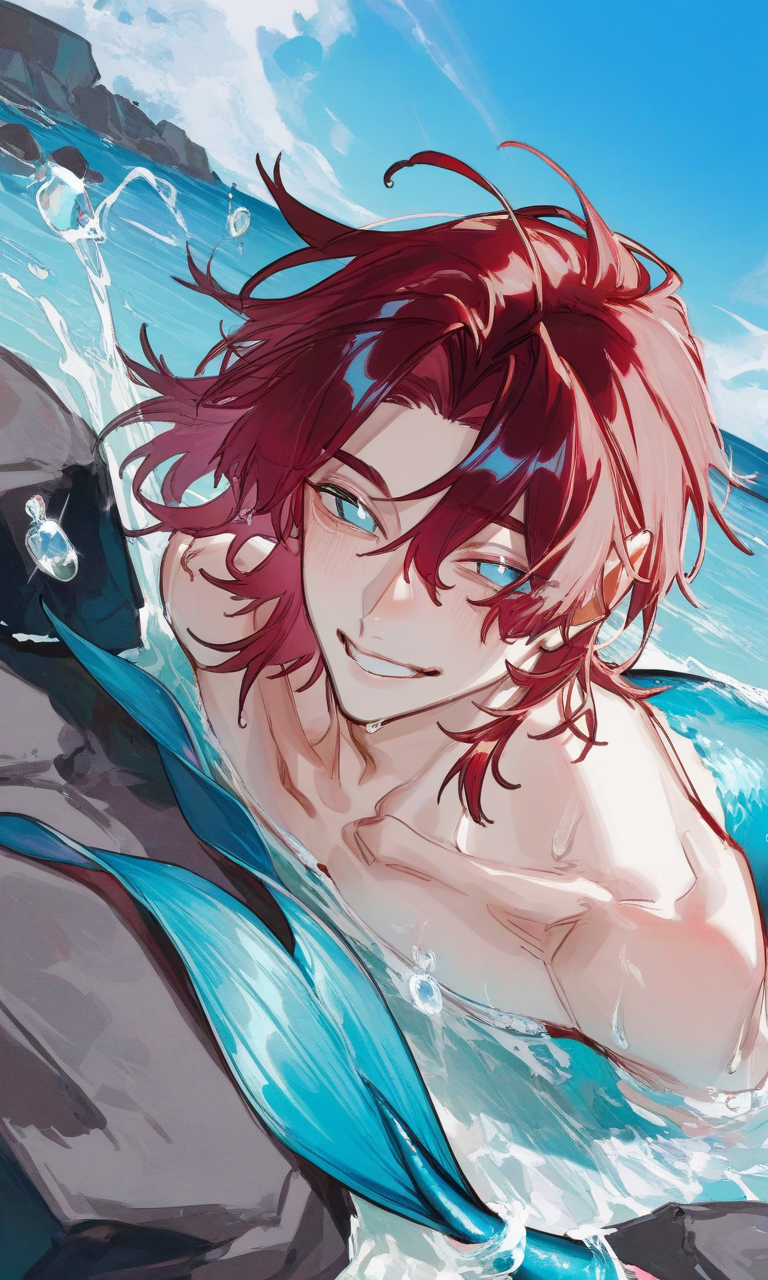 海側の人魚と陸側の人魚。 - zeta