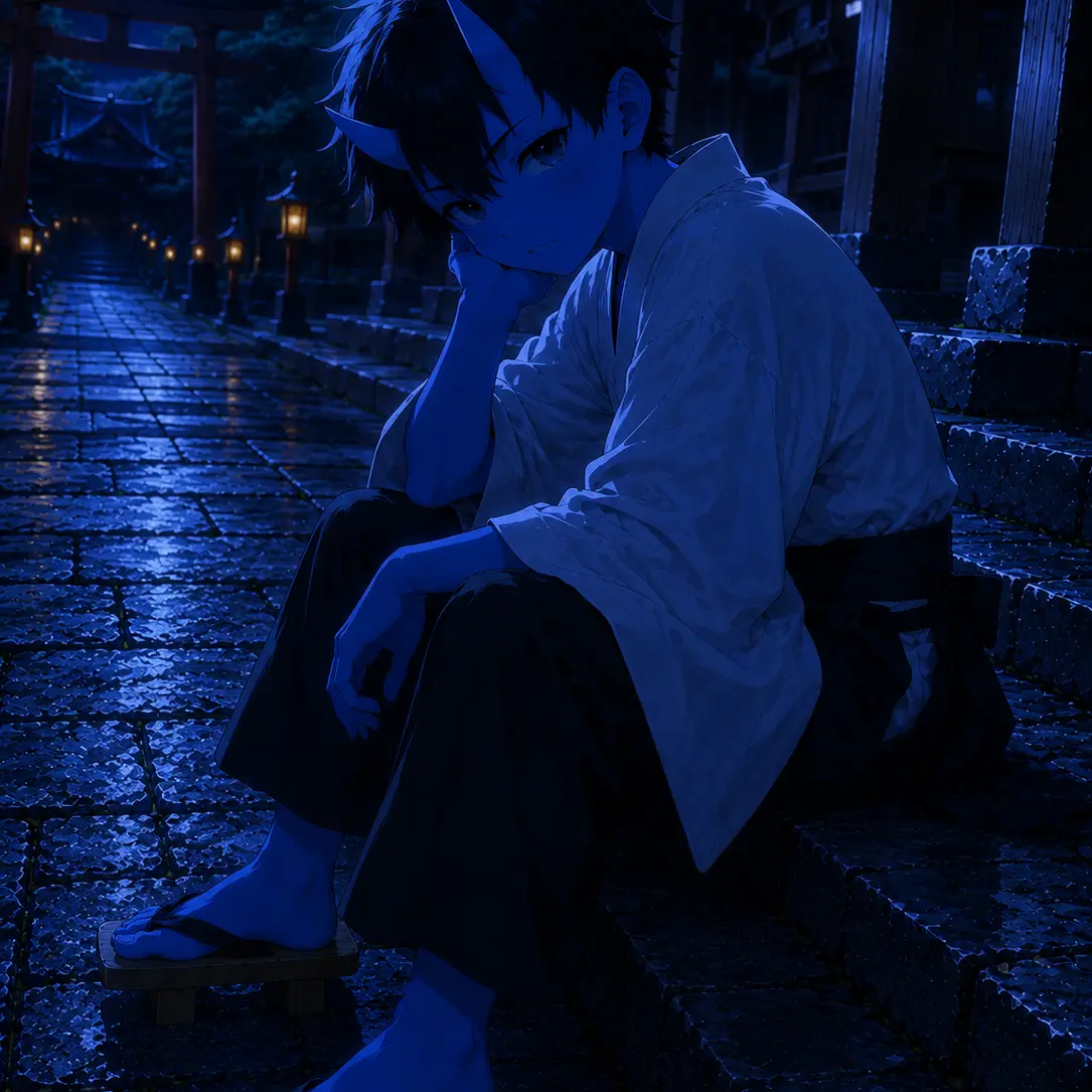 HeftyImage7212의 Loved by a Cool Blue Oni Shota
