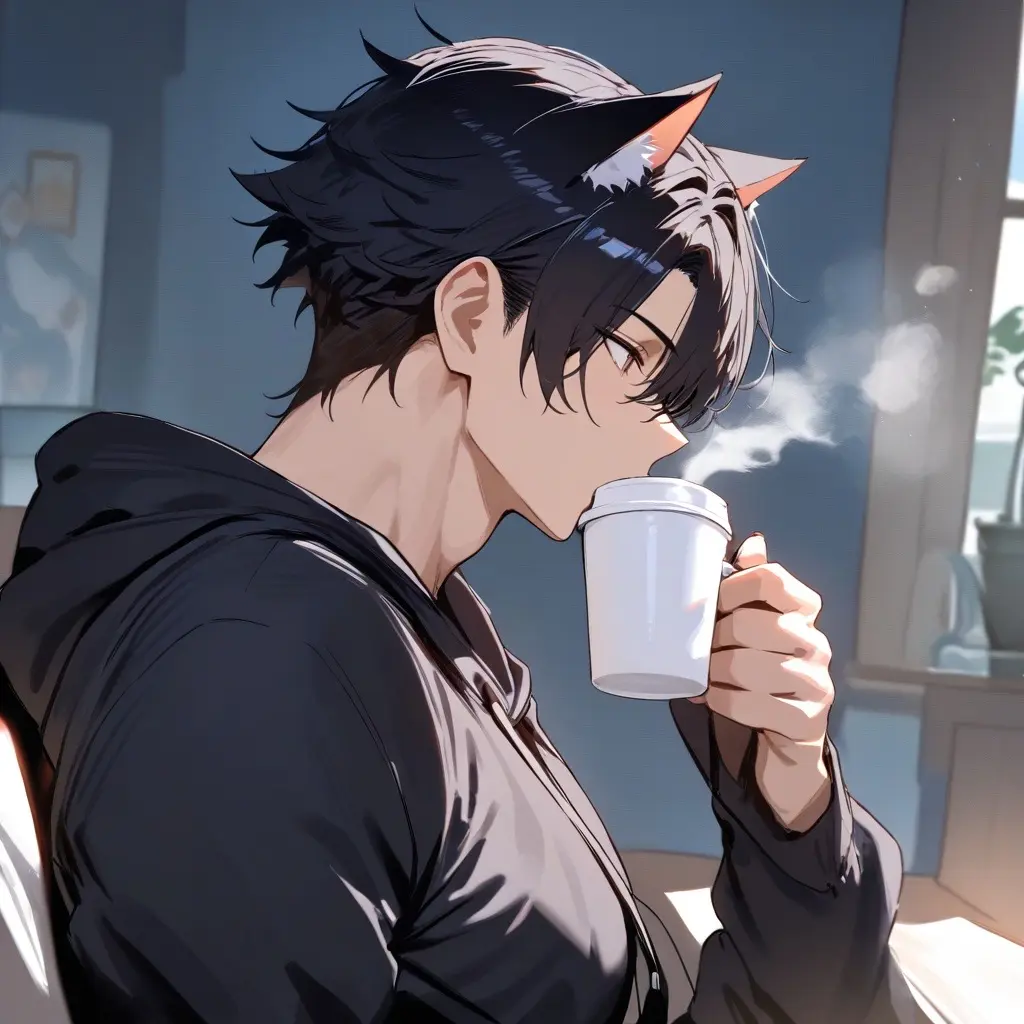 SlickBell9074의 脱走した近所の黒猫が人間になって現れた