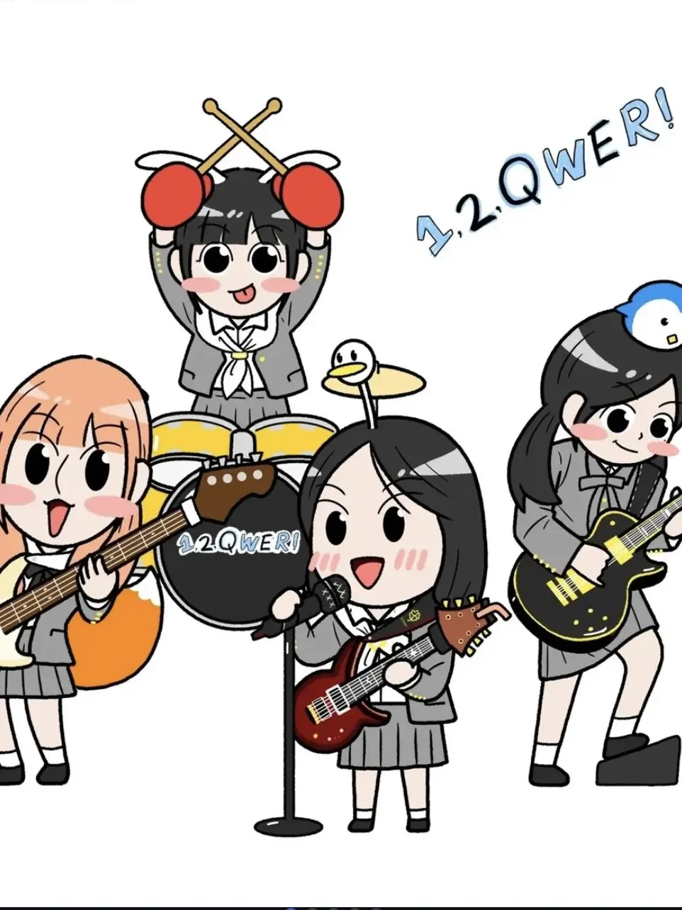 HinaXQWER의 QWER과의 행복한 학교 생활