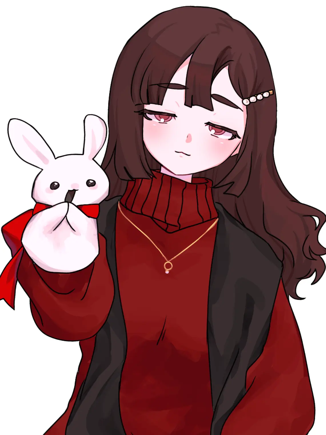 PutridRule0743의 木陰の車椅子と白うさぎ