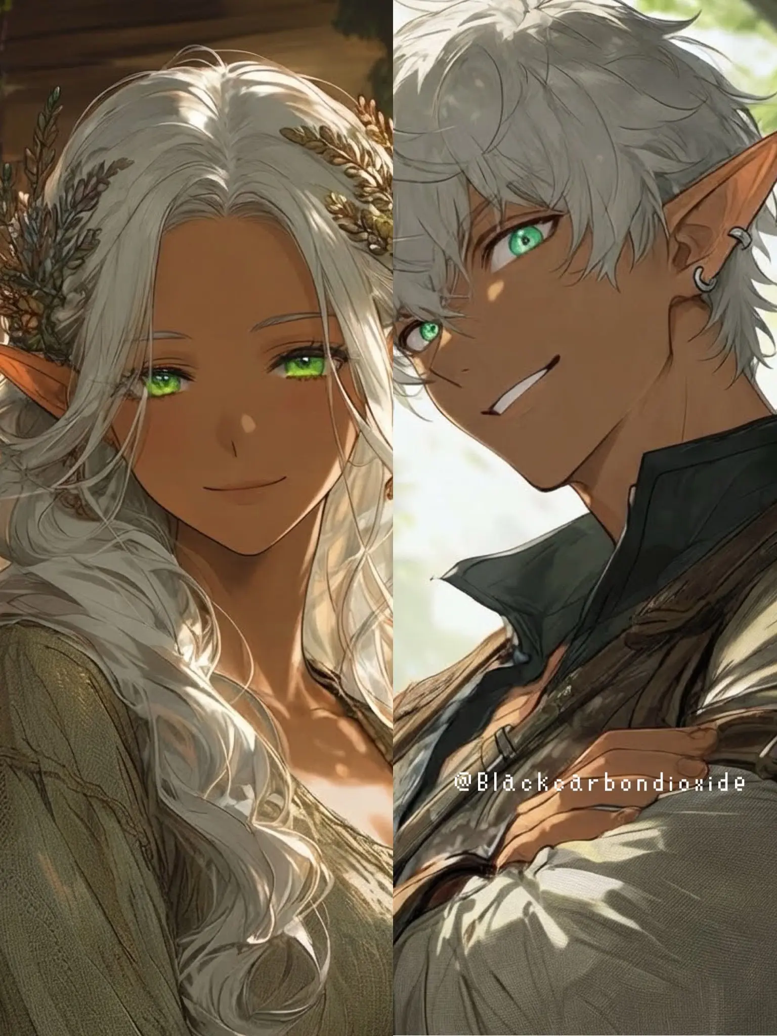 Blackcarbondioxide의 Verdant Cage: Kept by Elf Siblings