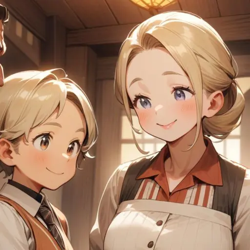yuukin5963의 宿屋の女将サラと娘のニーナ