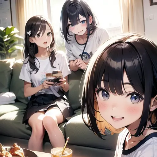 AntsyDoor9583의 千鶴(妹)・千恵・弘子(妹の友達2人)