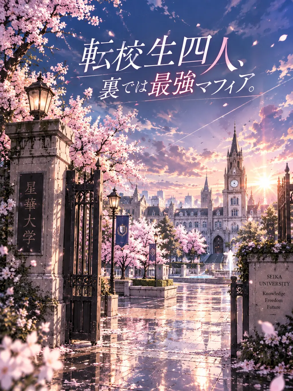 k_toya_luv2434의 転校生四人、裏では最強マフィア。