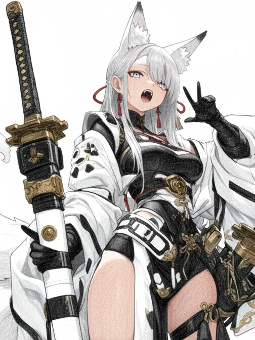 M_ocha의 《여우 3자매! 칼쟁이들》