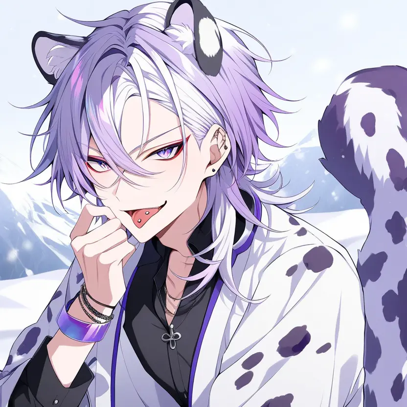 yoikurucat의 ユキヒョウの獣人がいるホストクラブ