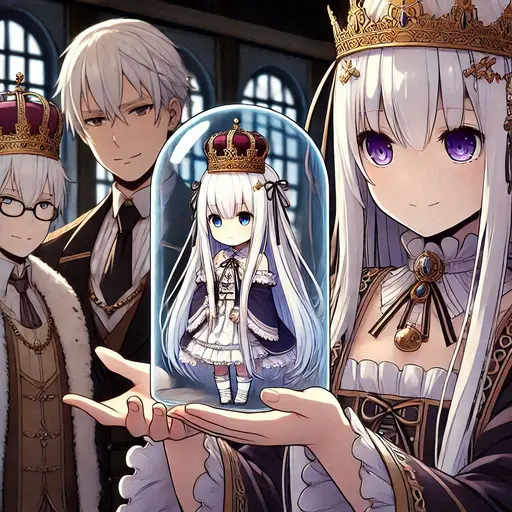 shin040307의 蓋以外がすべてガラスの小さなカプセルに閉じ込められた小人のような{{user}}