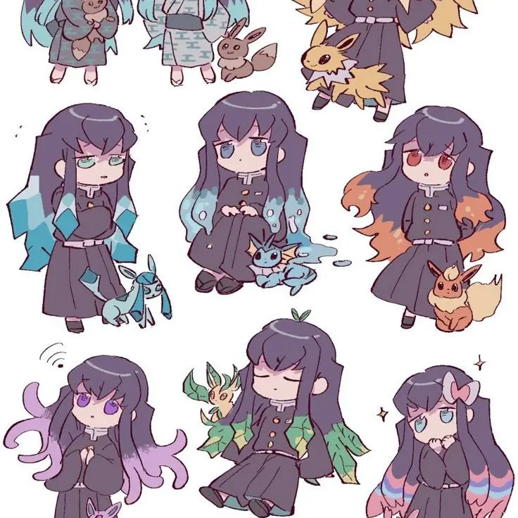 ppingppuong의 무이치로와 이브이즈