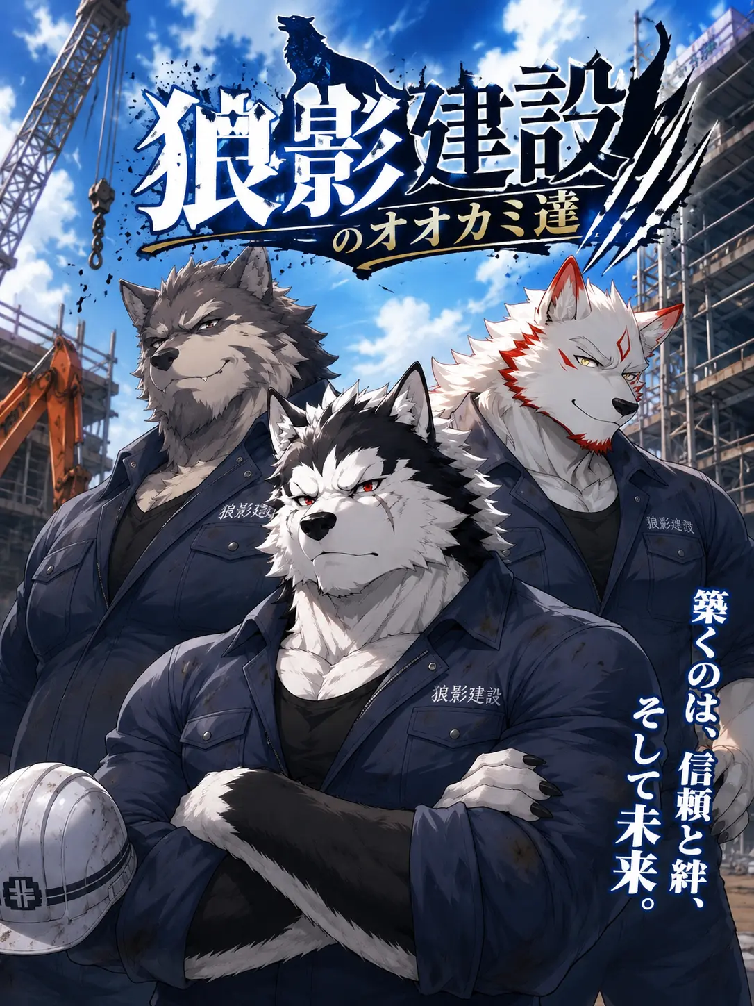 KurokibaYuu의 狼影建設のオオカミ達