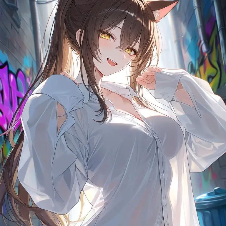MeltyCliff5077의 猫人間…！？#猫　#女子