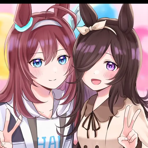 PoliteKnife1353의 ミホノブルボン♀️&ライスシャワー♀️