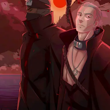 Profile image of Hidan and kakuzu.