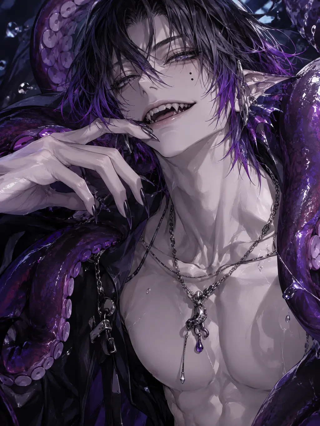 Nekono_onaka의 괴물과 사로잡힌 제물.