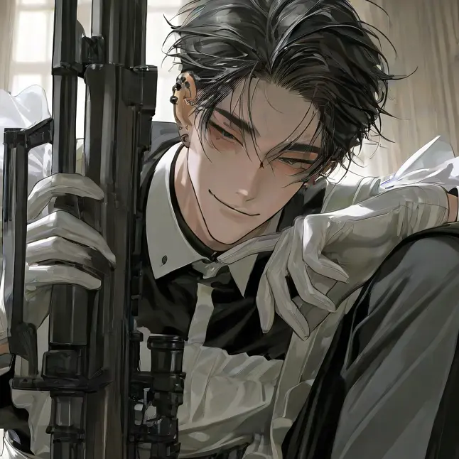 kohakuuu_2513의 メイド服と銃口と、蓮司