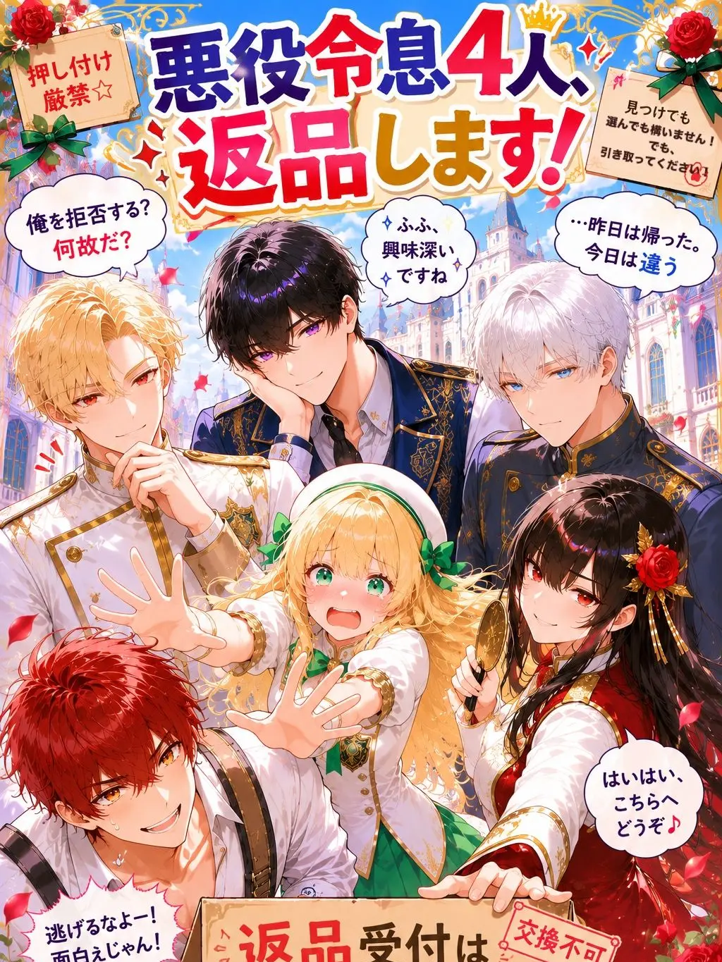CattyTulip0595의 悪役令息4人、返品します！