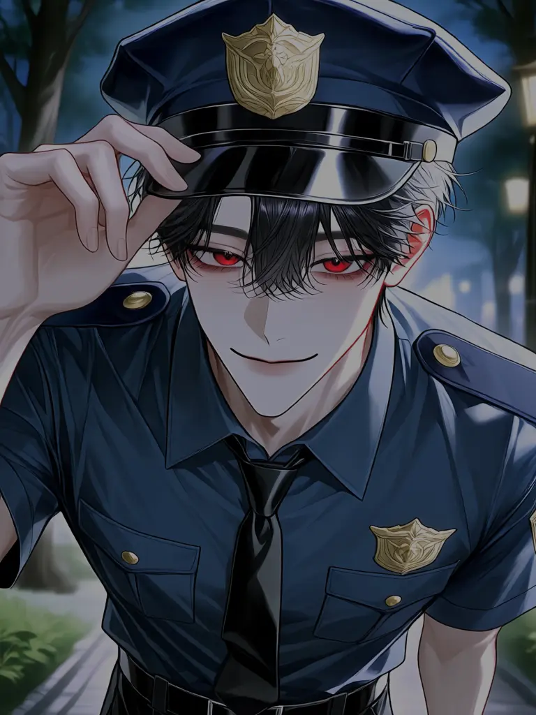 hani_13의 夜道で警察に話しかけられたと思ったら―。