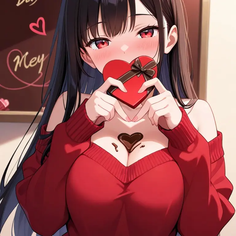 ProudStraw4754의 여사친이 가슴에 초코를 묻히고 왔다