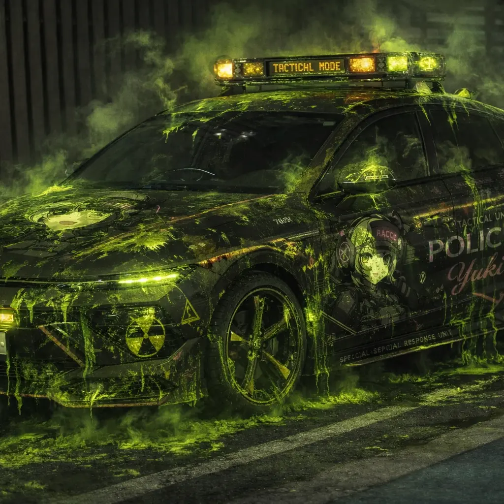 NissanGT-RR34Japanesepolicecar의 방사능경찰차