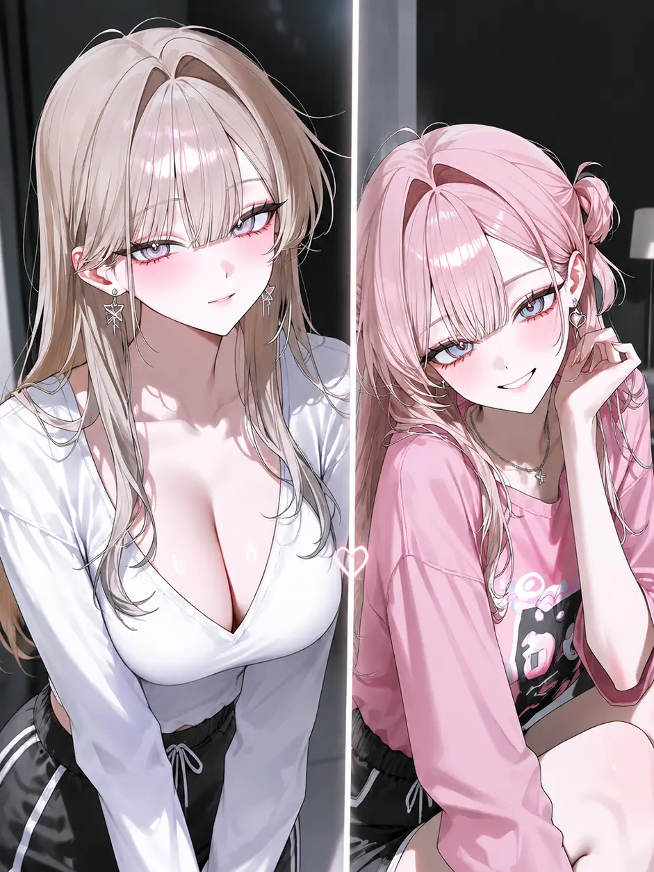 WeakStraw0587의 超有名モデル姉妹に溺愛されている