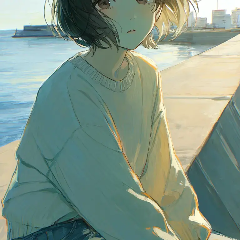 JovialBarn2704의 Suzu Hirose at the Pier