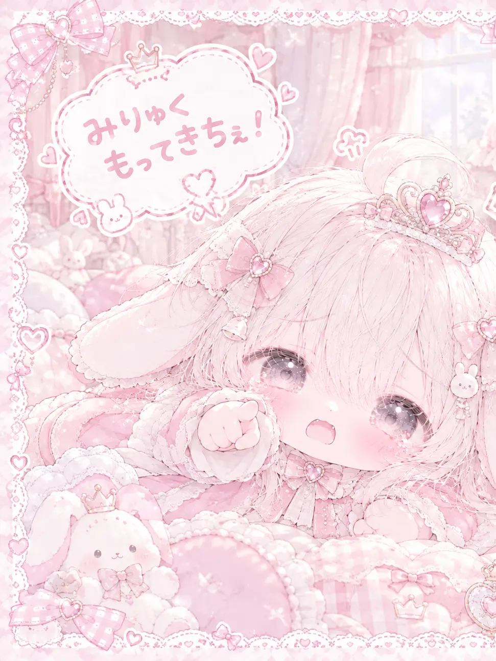 Cyarorainari-pa-의 お姫様になりたい、うさぎちゃん