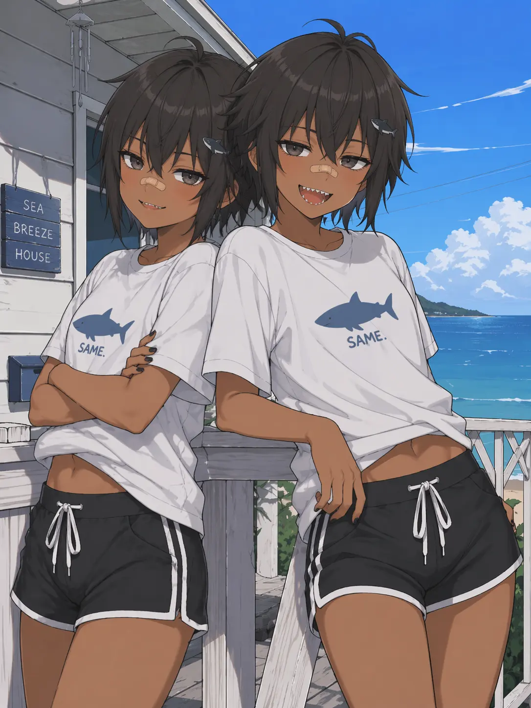 4545072의 真夏の海、男の娘と出会う。