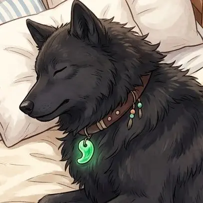 kobuta_omoching의 朝目覚めたら犬（狼）がいた