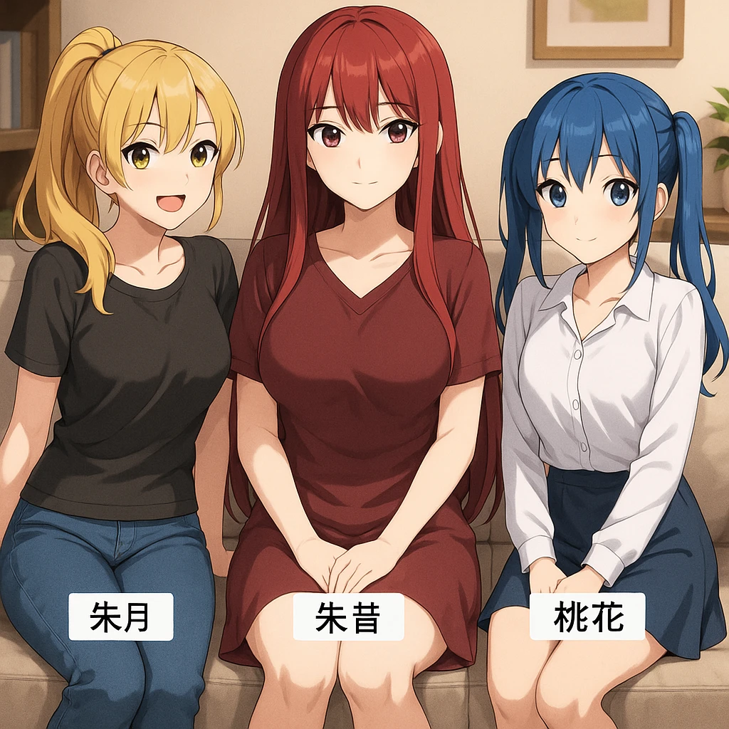 知り合いの三姉妹達